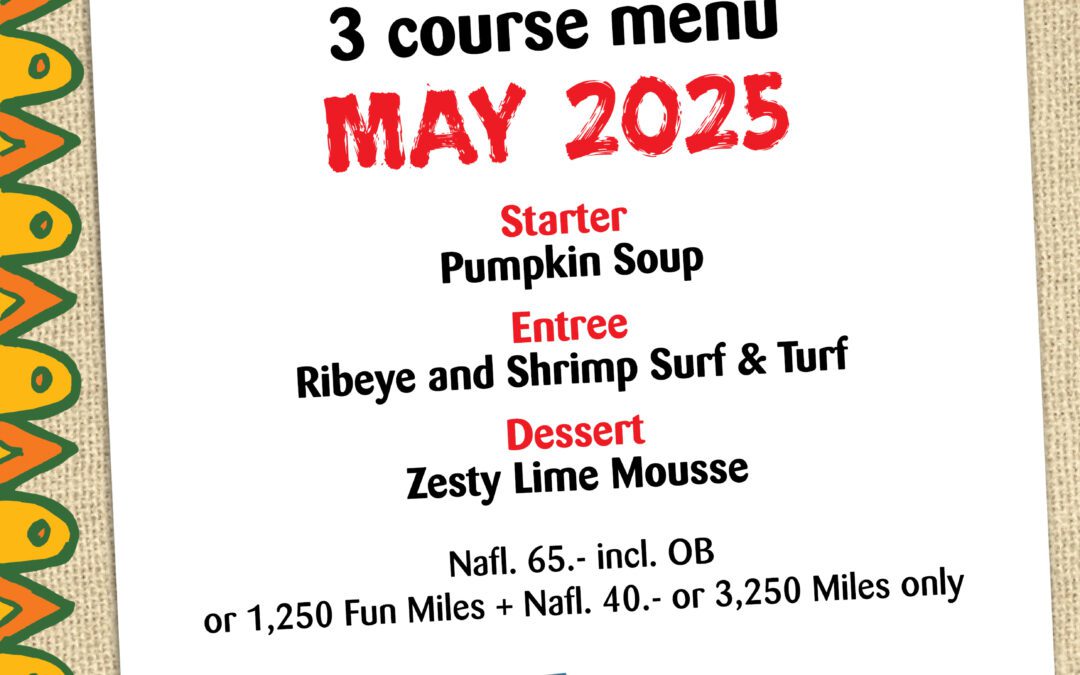 Speciaal 3-gang menu